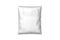 Empty blank white plastic parcel bag isolated on a white background. Shipping Plastic Bag Postal Packing.