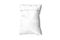 Empty blank white plastic parcel bag isolated on a white background. Shipping Plastic Bag Postal Packing.