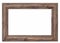 Empty Blank Wooden Frame: Aged, Worn Border with Authentic Craftsmanship for Heritage-inspired Decor and Creative Concepts