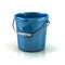 Empty blue bucket