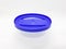Empty Blue Plastic Transparent Vacuum Food Container in White Isolated Background 03