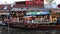 A empty boat for tourist in a water canal, Thailand