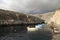 Empty boats in bay in Malta