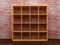 Empty bookshelf