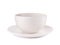 Empty bowl and plate isolated. Modern dishware