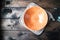 Empty bowl on a wooden background