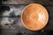 Empty bowl on a wooden background