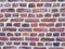 Empty Brick Wall Texture. Painted Distressed Wall Surface. Grungy Wide Brickwall. Grunge Red Stonewall Background. Brick