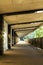 Empty bridge with industrial vibe and beautiful symmetry