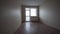 Empty bright living room without furniture. Clip. Interior empty light room without furniture in a new building