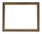 Empty bronze wooden picture frame