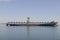 Empty Bulk Cargo Ship Waiting the High Tide