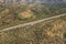 Empty California Wilderness Asphalt Road