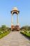 Empty canopy of George V at India Gate