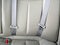 empty car back seat with two gray seat belt or safety belt