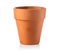 Empty ceramic brown flower pot