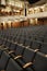 Empty chairs at theater hall