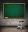 Empty chalkboard