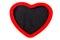 Empty chalkboard texture in heart shape. Double frame from Blackboard and white background. image for background, wallpaper and co