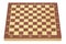 Empty checkers game board, international. 3D rendering