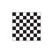 An empty chessboard. flat illustration isolate on Black and white chessboard icon, illustration on white background.