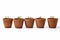 Empty clay flower pots isolated. Generate Ai