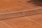 Empty clay tennis court and net. Professional sport concept. Horizontal sport poster, greeting cards, headers, website