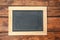 Empty clean chalkboard