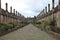 The empty cobblestone street of Vicar`s Close in Wells, Somerset