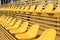 Empty colorful stadium seats