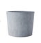 Empty concrete gray flower pot isolated