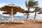 Empty Coral beach of Red Sea in Aqaba city