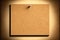 Empty corkboard or pinboard or bulletin board, cork background, Generative AI