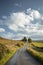 Empty Countryside Road at Summer Evevning