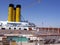 Empty cruise ship deck