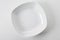 Empty curve white porcelain dishware