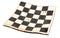 Empty curved ceramic chess board isolated