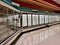 Empty dairy cases in supermarket due to power outage