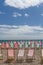 Empty Deckchairs on the beach