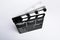 Empty directors board or clapboard with moving clapper