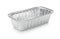 Empty disposable aluminium foil baking dish