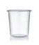 Empty disposable plastic shot glass