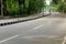 An empty double lane road in north India during lockdown amid corona crisis