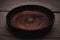 Empty earthenware dish