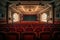 Empty elegant classic theatre with big stage Ai photo