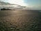 Empty endless beach of caspian sea, iran.