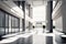 Empty entrance hall of modern public station or large convention center lobby