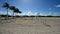 Empty exercise area in Lummus Park on Miami Beach, Florida during coronavirus park and beach closures.