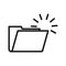 Empty File Icon Black And White Illustration