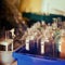 Empty flasks and bottles in the laboratory, close-up